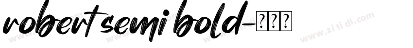 robert semi bold字体转换